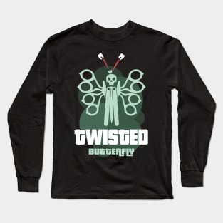 Twisted Butterfly. Iron fists and balisong knife Long Sleeve T-Shirt